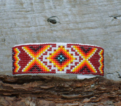 Native American Braclelt Indian Beaded Cuff -C